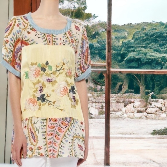 Johnny Was heavily embroidered Mystic tunic NWT - Picture 3 of 14